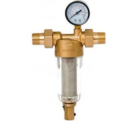 Фильтр 3/4, с манометром, для холодной воды, d60 Гейзер Бастион 112 32671 