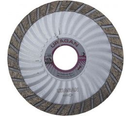 Алмазный отрезной диск Uragan Турбо+ эвольвентный для УШМ 105x22.2 мм 909-12151-105 