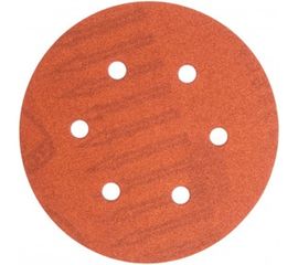 Круг шлифовальный на липучке для обработки дерева (150 мм; Р180; 6 отверстий) KLINGSPOR 270560 