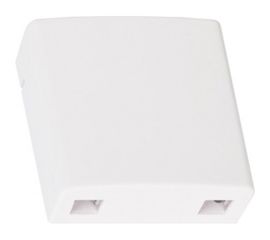 Корпус волоконно-оптической настенной розетки NIKOMAX кросс, белый, с гильзами NMF-WO2-BLANK-CS-WT 