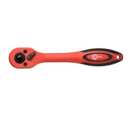 Рукоятка с храповым механизмом INTERTOOL на 72 зуба 1/4 изогнутая Cr-v, Professional HT-2107 