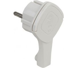 Вилка ЭРА V5U ультраплоская c/з 16A с кольцом белая Б0026331 