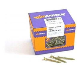 Шуруп VIPкрепеж жёлтый цинк 210 шт 31326 VIP 