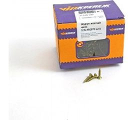 Шуруп VIPкрепеж жёлтый цинк 370 шт 31316 VIP 