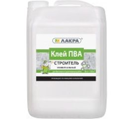 Универсальный клей ПВА Лакра Строитель канистра 10 кг 90001343010 