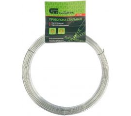Стальная проволока СИБРТЕХ 50 м, оцинкованная, термообработанная 0,8 мм 84905 