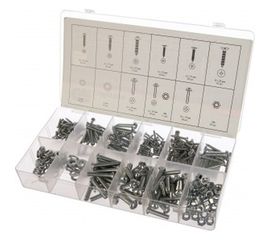 Набор саморезов, винтов, гаек, шайб СИБРТЕХ 347 предметов 47609 