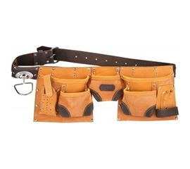 Пояс для инструментов из натуральной кожи (9 карманов) KRAFTOOL 1-38520 