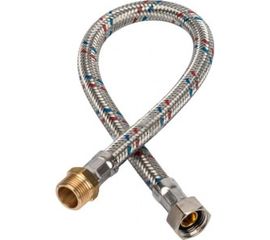 Гибкая подводка для воды НР 3/8" х ВР 1/2", длина 400 мм STOUT RG008P0SIFQ3LU 