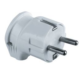 Вилка Navigator NCA-PL04-16A-E-WH, с заземлением, угловая, белая 61362 