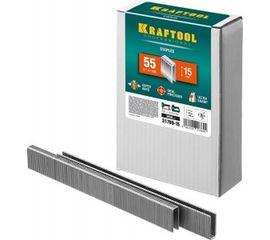 Скобы узкие тип 55 (5000 шт; 15 мм) для степлера Kraftool 31789-15 