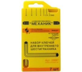 Набор шестигранников в пластиковом футляре 7шт Энкор 20887 