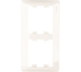 Горизонтальная рамка Schneider Electric 2-м Glossa белая GSL000102 