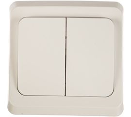 Двухклавишный выключатель Schneider Electric СП Этюд 10А IP20 белый BC10-002B 