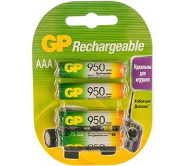 Перезаряжаемые аккумуляторы GP AAA 950 мАч 4 шт 95AAAHC-2DECRC4 
