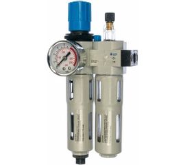 Фильтр влагоотделитель с редуктором и лубрикатором (1/4"; 16 бар) МАСТАК 690-21 