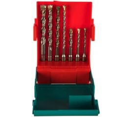 Набор буров по бетону SDS-plus Bionic Pro: 5, 6, 8x110 мм; 6, 8, 10, 12x160 мм Heller 16315 