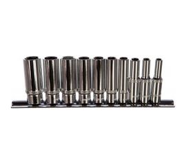 Набор торцевых глубоких головок 1/4"DR на держателе Ombra 914110 