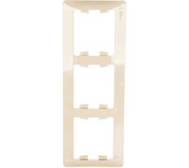 Горизонтальная рамка Schneider Electric 3-м Glossa бежевая GSL000203 