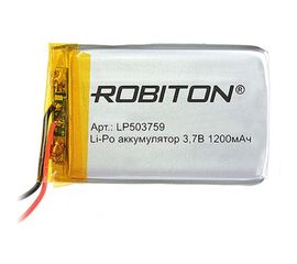Аккумулятор ROBITON LP503759 3.7В 1200mAh PK1 14064 