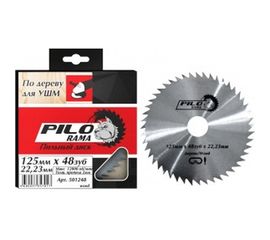 Диск пильный по дереву (125х22.23 мм; 48TPI) для УШМ Pilorama 501248 