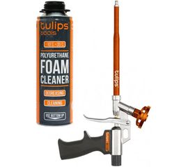 Пистолет для монтажной пены Tulips tools, тефлон Art, очиститель IM11-513 