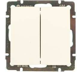Выключатель WERKEL WL01-SW-2G двухклавишный белый a028645 
