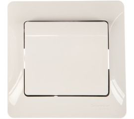 Одноклавишный выключатель Schneider Electric СП Glossa 10А IP20 10AX в сборе, белый GSL000112 