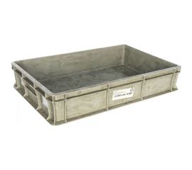 Морозостойкий сплошной ящик Тара.ру 600х400х120 мм, серый 16395 