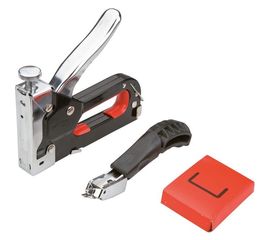 Степлер (6-8 мм, скобы J) и скободер Top Tools 41E915 