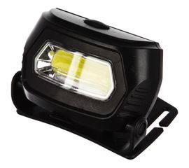 Налобный аккумуляторный фонарь, черный, COB 3Вт, 3 режима, пластик Ultraflash LED5359 13803 
