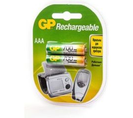 Перезаряжаемые аккумуляторы GP AAA 700 мАч 2 шт 70AAAHC-2DECRC2 