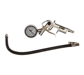 Пистолет для подкачки шин с манометром 8 АТМ металлический корпус ЭВРИКА ER-76101 