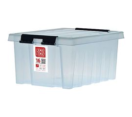 Ящик Rox Box п/п 415х300х190 мм с крышкой и клипсами прозрачный 18704 