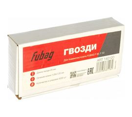 Гвозди для гвоздезабивного пистолета F30-F50 (1.05х1.25х25 мм; 5000 шт.) FUBAG 140120 