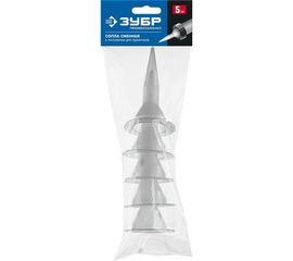 Запасные сопла для закрытых пистолетов для герметика ЗУБР Профессионал 310 мл 5 шт 06633-S 