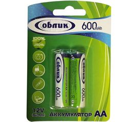 Аккумуляторы Облик Ni-Mh AA - 600 mAh Блистер-2 776 
