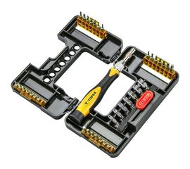 Прецизионные сменные наконечники с держателем, 37 шт. TOPEX 39D343 