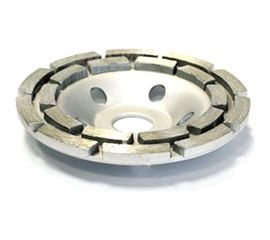 Чашка шлифовальная алмазная сегментная двухрядная (125х22.23 мм) Spin 501023 