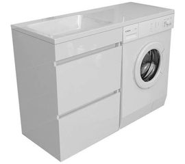 Тумба Emmy Джерси к умывальнику Камилла, 1100, над стиральной машиной, 2 ящика 310010 