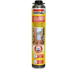 Зимняя пистолетная пена SOUDAL желтая 50 115003 