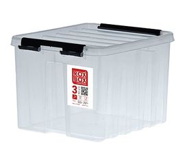 Ящик Rox Box п/п 210х170х135 мм с крышкой и клипсами прозрачный 18691 