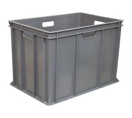 Ящик Тара.ру п/э, 600x400x410, сплошной, серый 05540 
