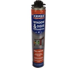 Монтажная пена KRASS Home Edition для окон и дверей пистолетная всесезонная 0,75 л Лк-00004183 