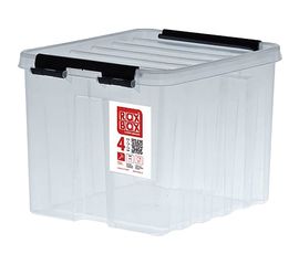 Ящик Rox Box п/п 210х170х175 мм с крышкой и клипсами прозрачный 18693 