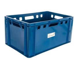 Мясной сплошной ящик, 600x400x300, синий Тара.ру Е3 06925 