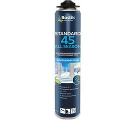 Всесезонная полиуретановая пистолетная пена BOSTIK Standard 45 All SEASON 650 мл 10219 