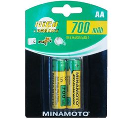 Аккумулятор Minamoto AA, 700mAh, 2 Card 3701 