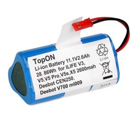 Аккумулятор для робота-пылесоса Chuwi iLife (11.1В, 2.6Ач, Li-ion) TopON PN: CS-EPV300VX TOP-CH-11.1 