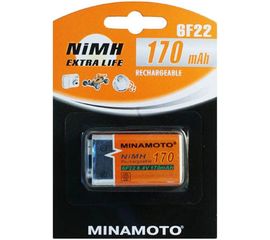 Аккумулятор Minamoto 6F22, 170mAh, 1 Card 5111 